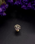 14k Gold Stamped Nose Stud
