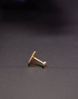 14k Gold Stamped Nose Stud