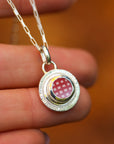 Round Engraved Santa Fe Charm
