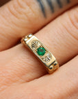 Emerald Florence Ring - Size 7