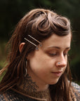 Stamped Hair Pins