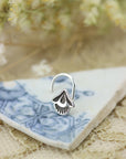 Stamped Silver Nose Stud