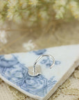 Stamped Silver Nose Stud