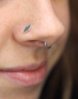 Stamped Silver Nose Stud