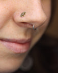 14k Gold Stamped Nose Stud