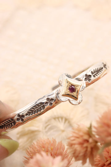 Ruby Bloom Cuff (size 5 1/4