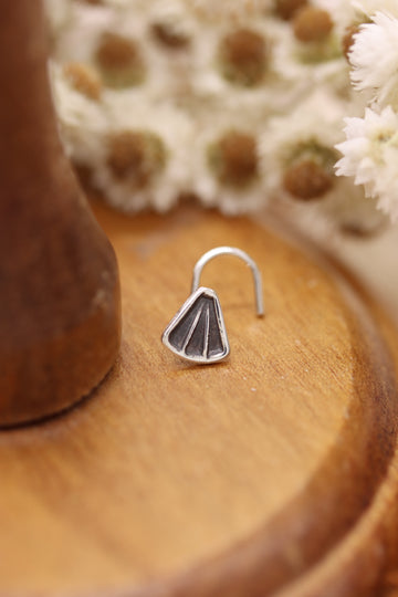 Stamped Silver Nose Stud