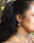 Stamped Huggie Hoops
