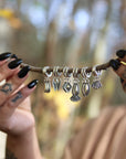 Stamped Huggie Hoops