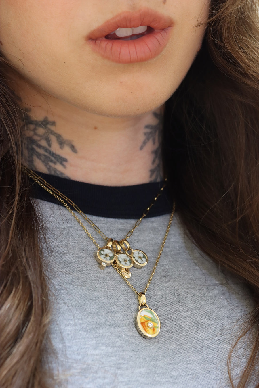 Diamond Orange Blossom Charm