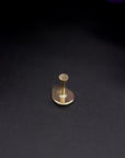 14k Gold Stamped Nose Stud