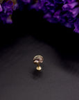 14k Gold Stamped Nose Stud
