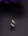 14k Gold Stamped Nose Stud