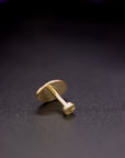 14k Gold Stamped Nose Stud