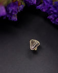 14k Gold Stamped Nose Stud