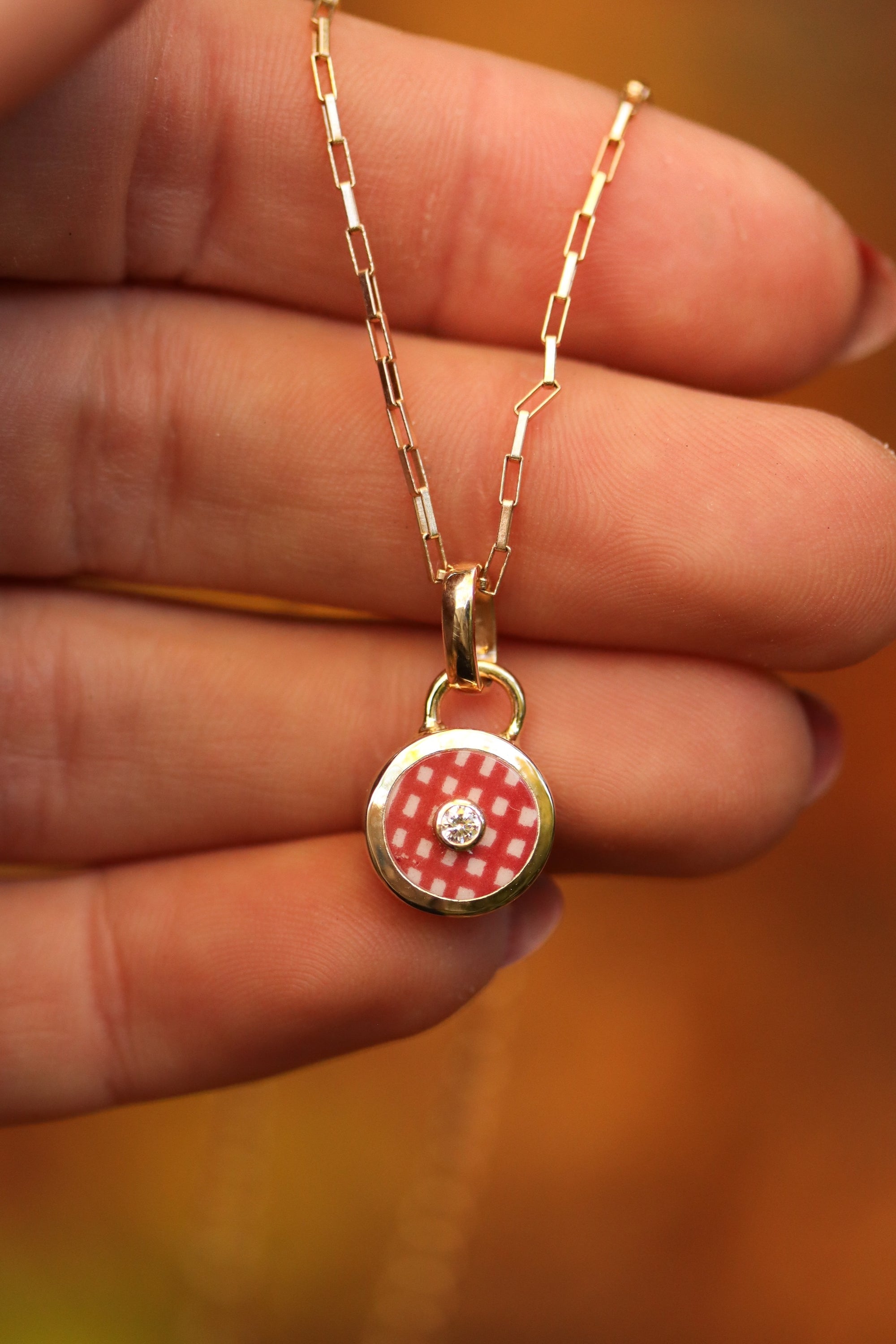 Diamond Santa Fe Charm