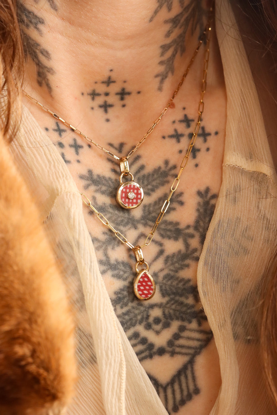 Santa Fe Teardrop Charm