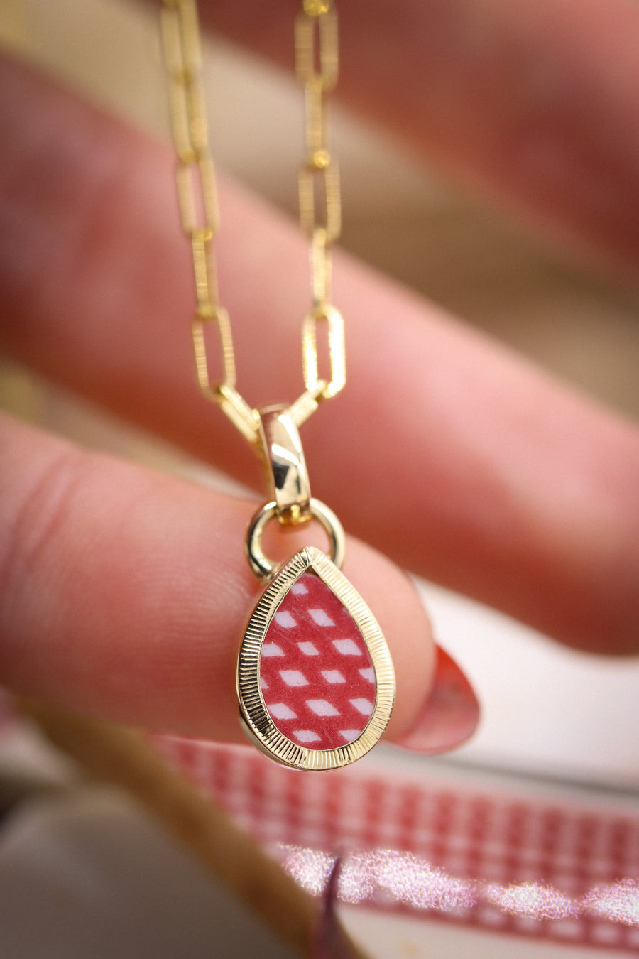 Santa Fe Teardrop Charm