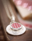 Round Engraved Santa Fe Charm