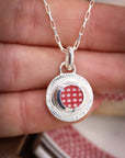 Round Engraved Santa Fe Charm