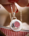 Round Engraved Santa Fe Charm