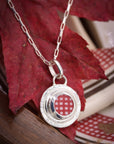 Round Engraved Santa Fe Charm