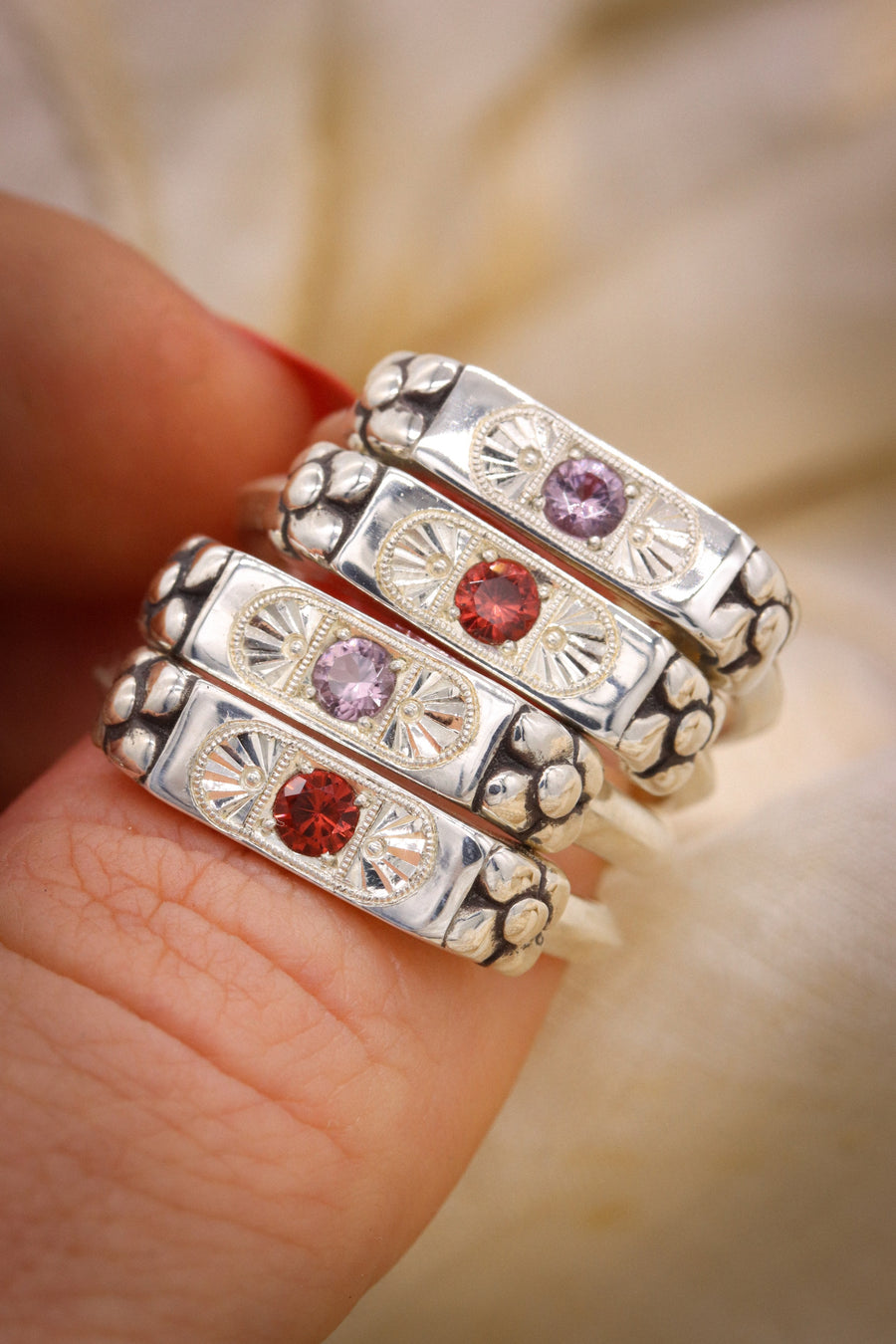 Garnet Florence Ring