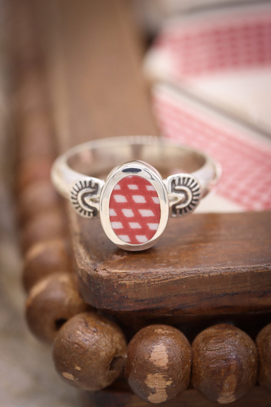 Stamped Santa Fe Ring (size 8.5)