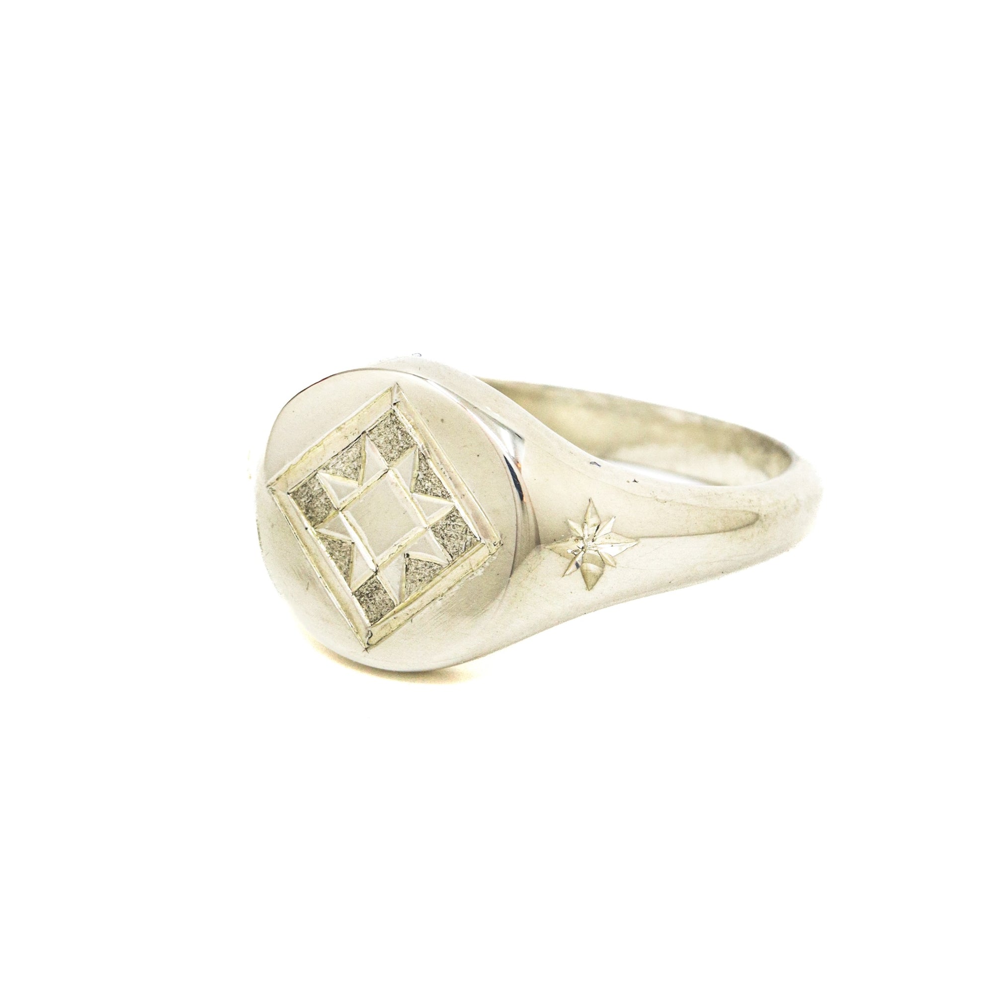 Sawtooth Signet Ring
