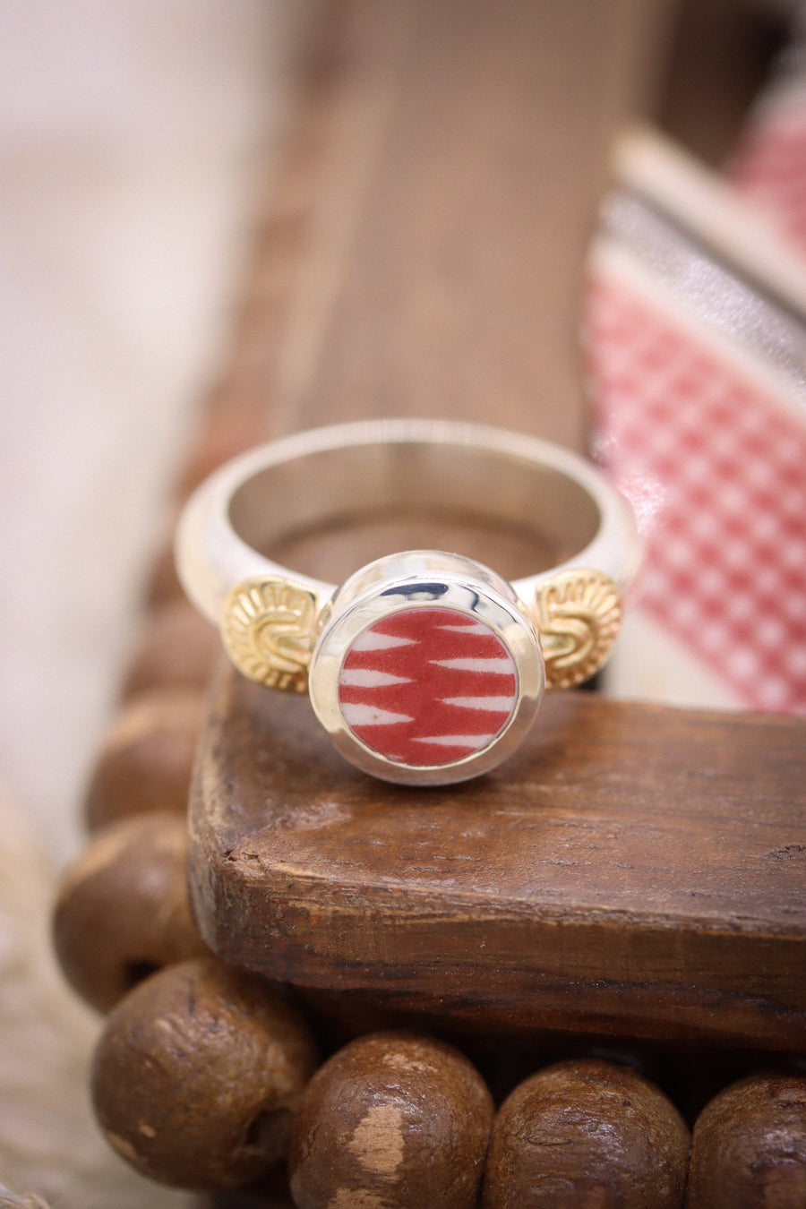 Stamped Santa Fe Ring (size 6)