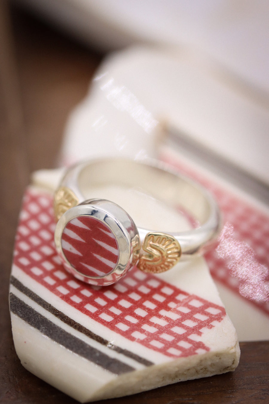 Stamped Santa Fe Ring (size 6)