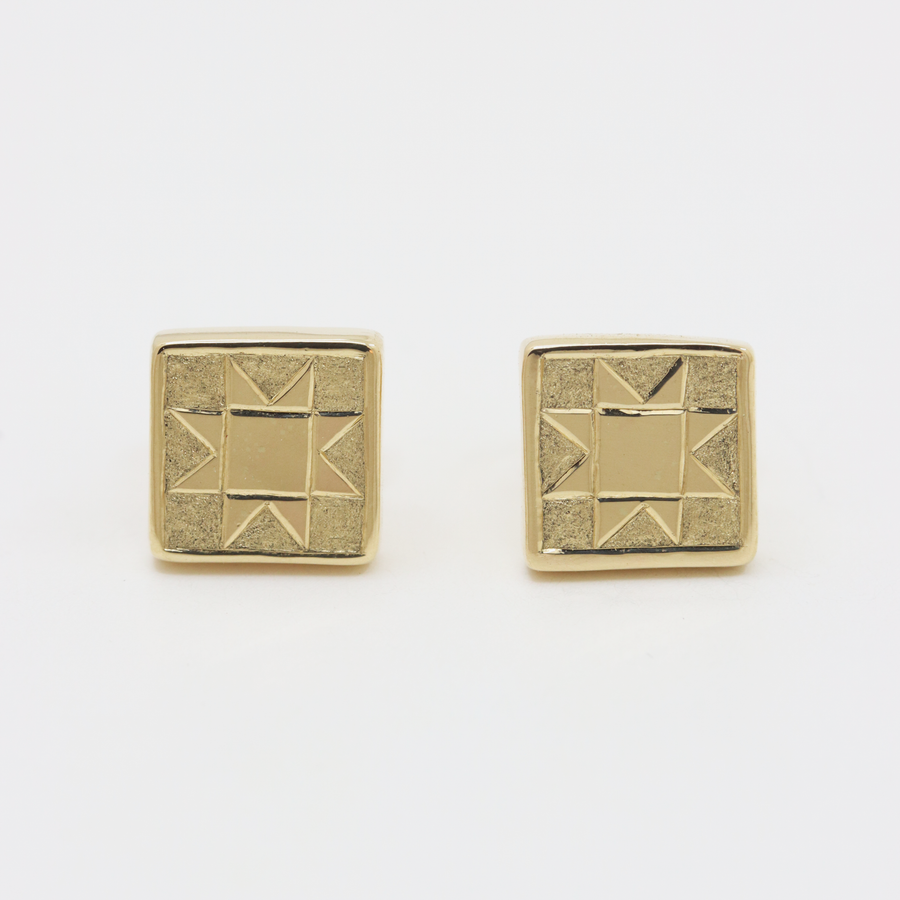 Sawtooth Stud Earrings