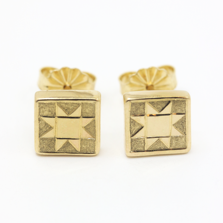 Sawtooth Stud Earrings