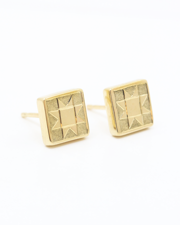 Sawtooth Stud Earrings