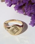 Sawtooth Signet Ring