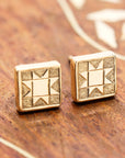 Sawtooth Stud Earrings