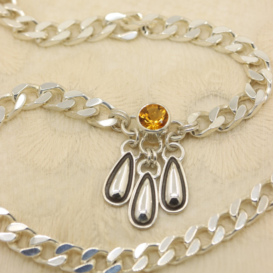 Citrine Curb Link Choker