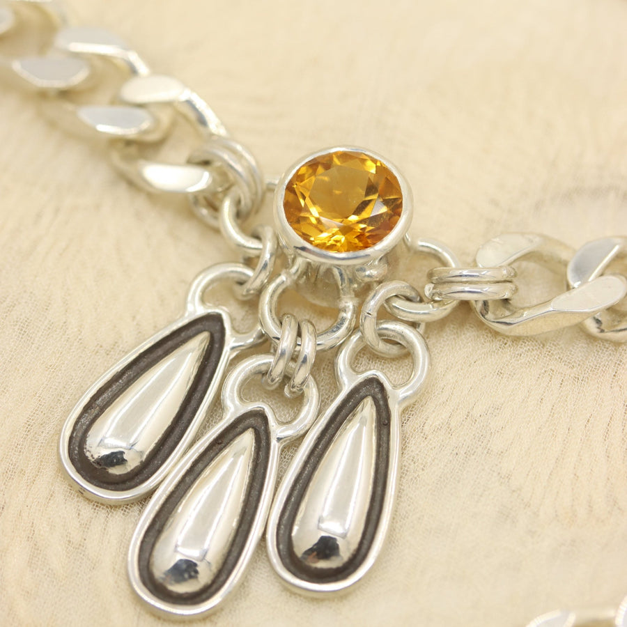 Citrine Curb Link Choker