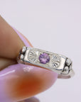 Lavender Sapphire Florence Ring