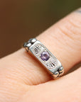 Lavender Sapphire Florence Ring
