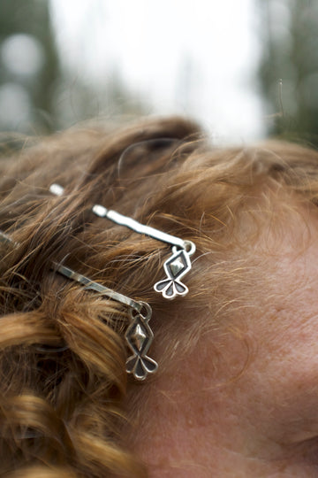 Stamped Hair Pins