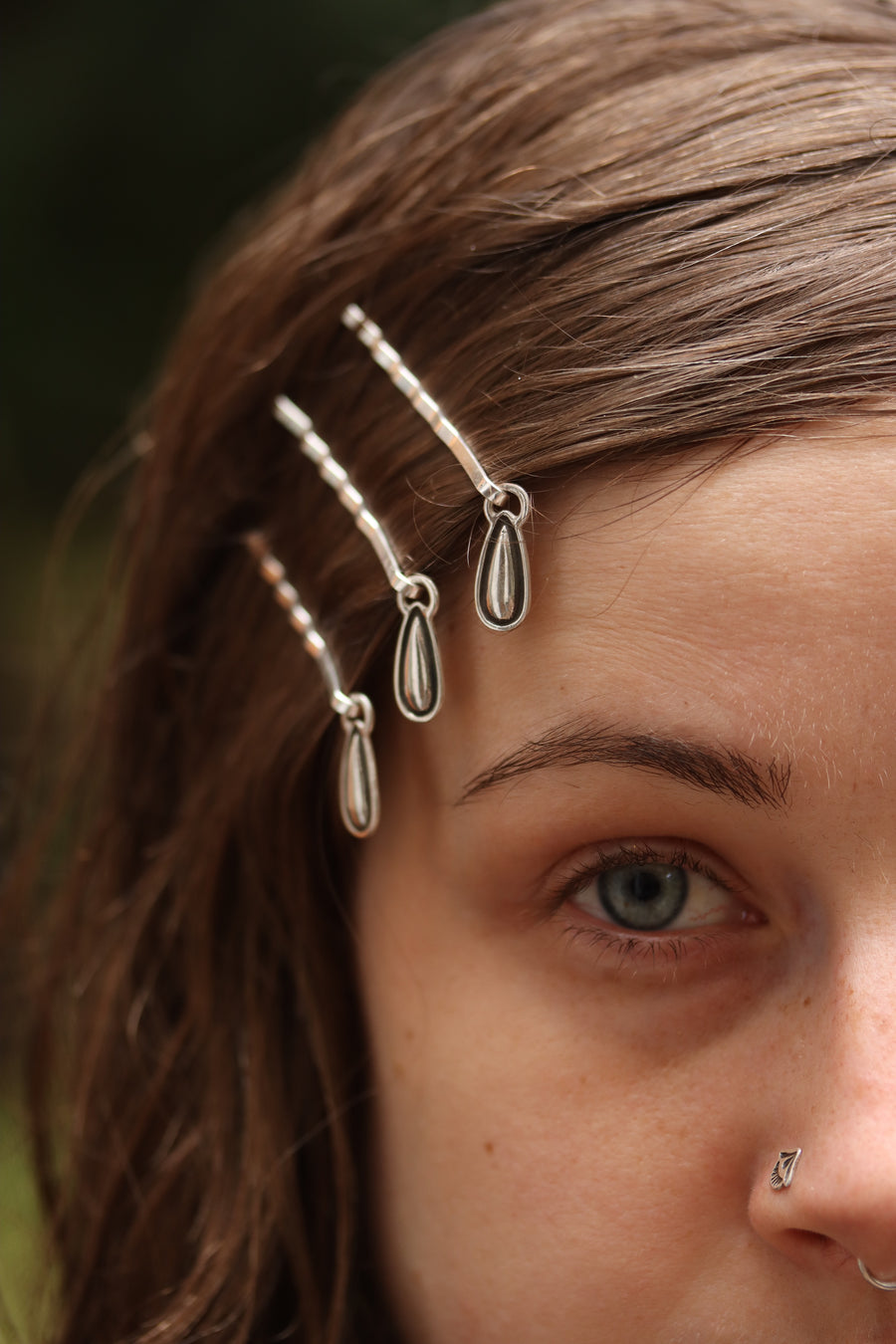 Stamped Hair Pins