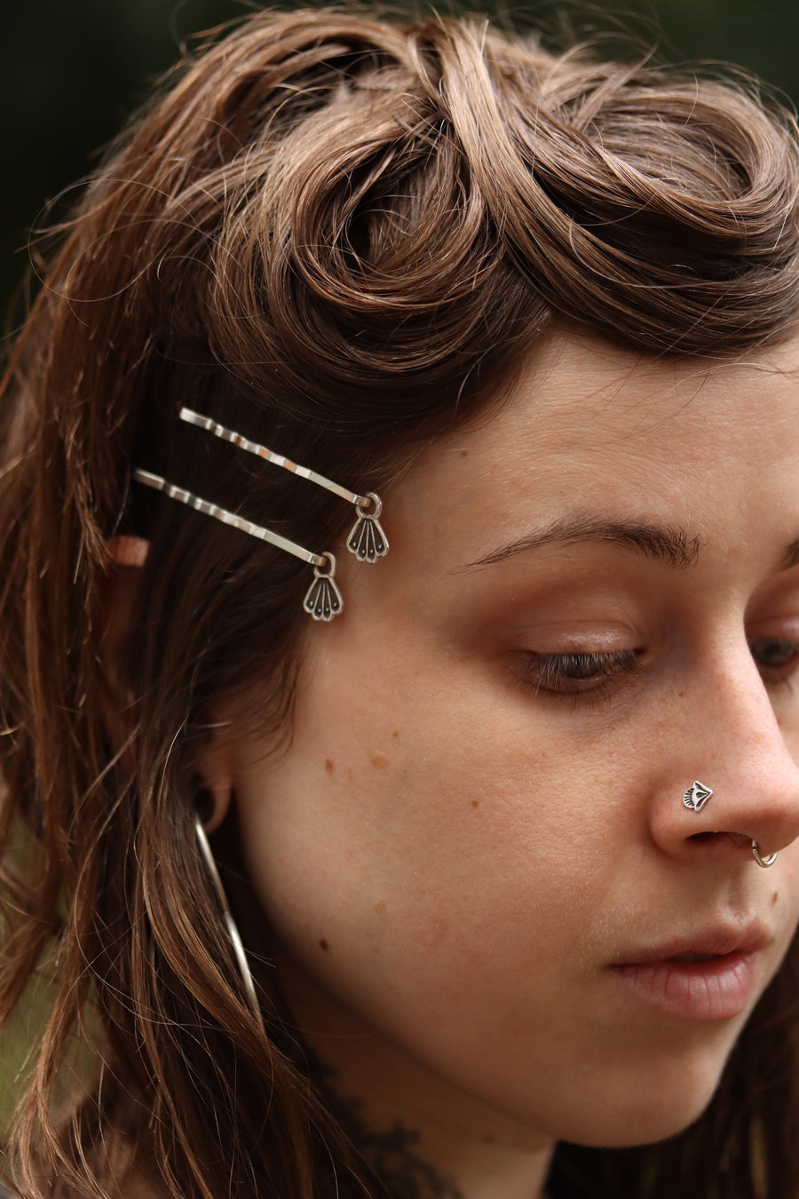 Stamped Hair Pins