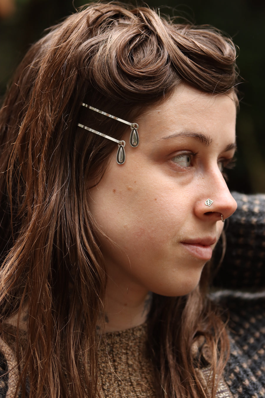 Stamped Hair Pins