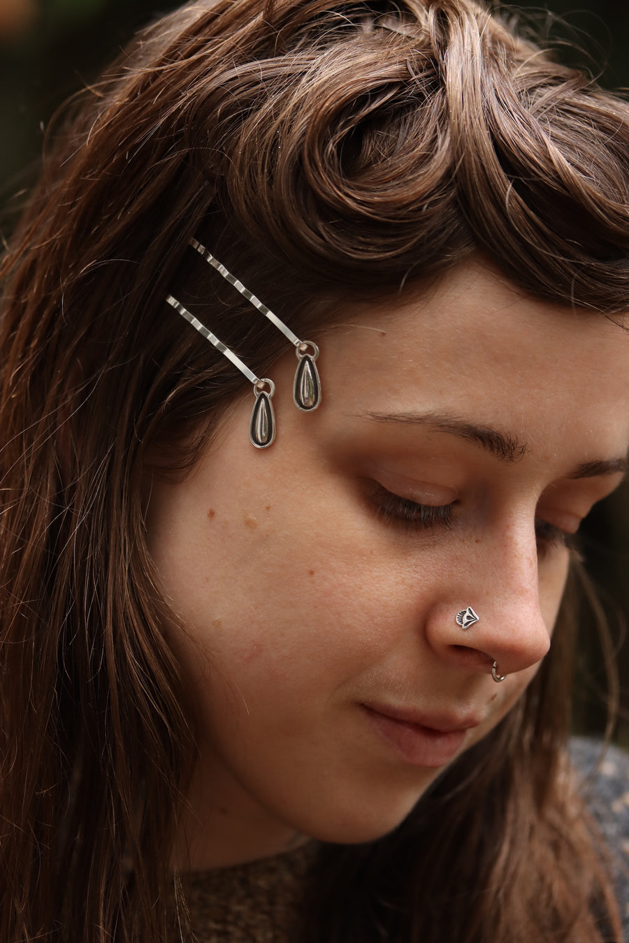 Stamped Hair Pins