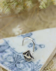 Stamped Silver Nose Stud