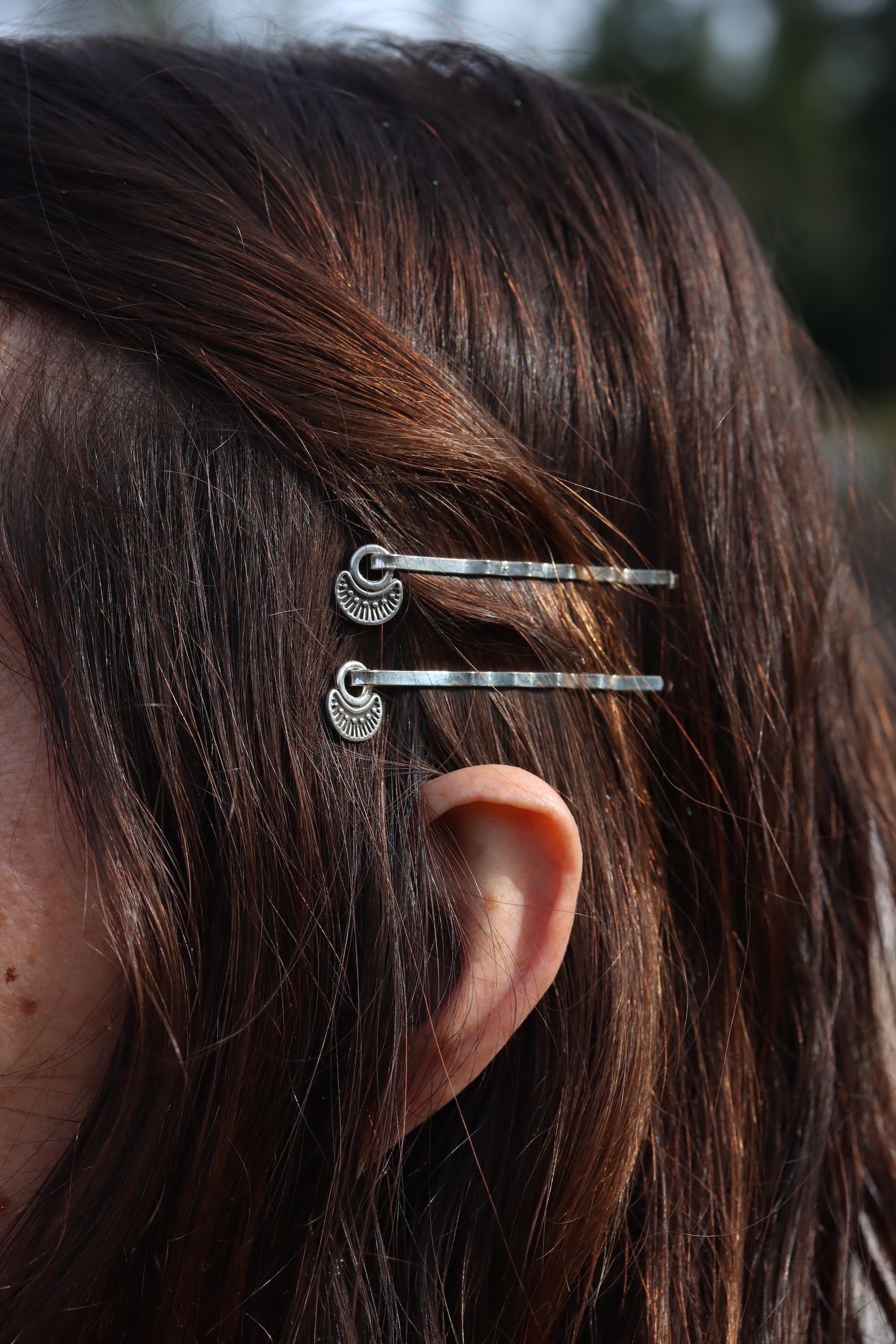 Stamped Hair Pins