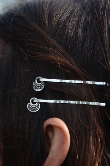 Stamped Hair Pins