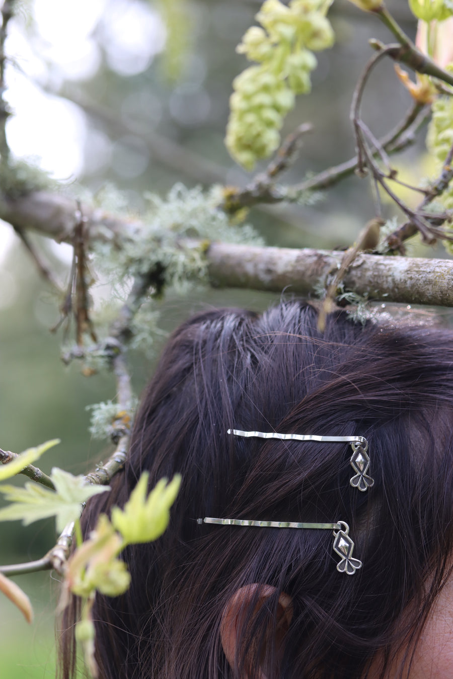 Stamped Hair Pins