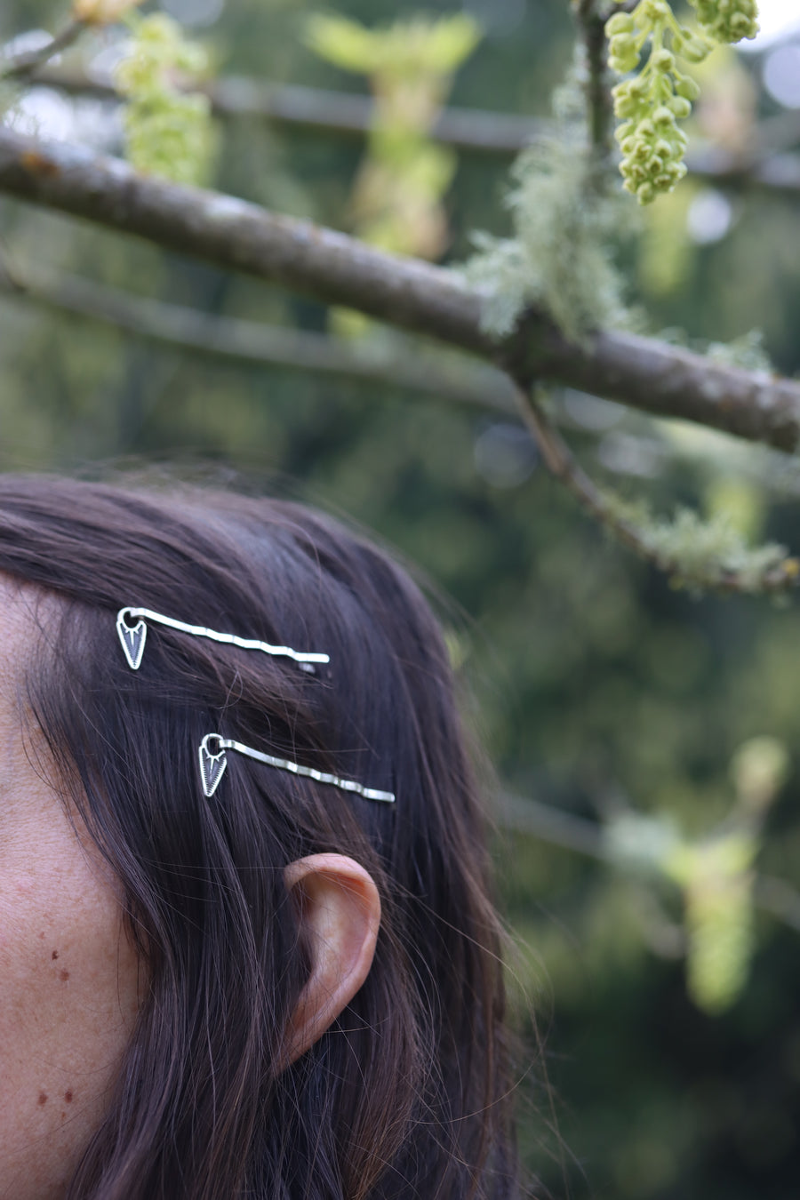 Stamped Hair Pins